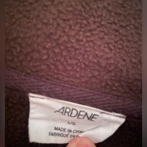 Ardene Brown Quarter Button Sweater - Picture 2 of 2